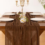 10 Pack Cheesecloth Table Runner Fall Boho Gauze Wedding Party Home Decor - Image 5
