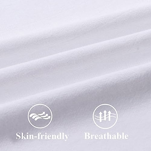 ZWJD Pillow Covers 22x22 Set of 2 White Throw Pillow Covers with Fringe Chic Cotton Decorative Pillows Square Cushion Covers for Sofa Couch Bed Living Room Farmhouse Boho Decor - Image 4