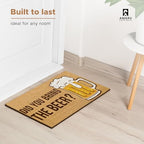 Coir Welcome Mat, Non-Slip, Beer, 17 x 29 in - Image 2