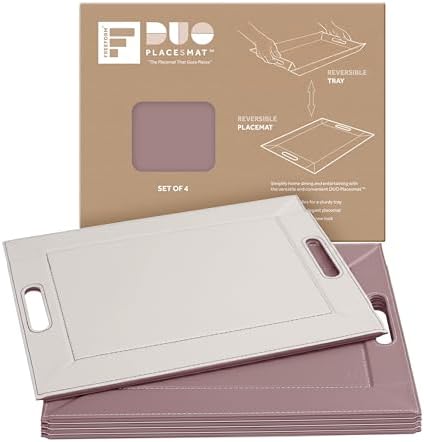 2-in-1 Serving Tray & Placemat | Faux Leather & Reversible by FREEFORM