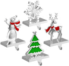 4 Pack Christmas Stocking Holders for Mantle Stockings Hanger by GinbelDirect