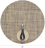 Chilewich Basketweave Placemats, Woven Round Placemats Set of 4 - Image 2