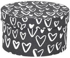 Sarah's Hat Boxes – White Heart Decorative Gift Box | Elegant Reusable Storage Boxes for Gifts, Keepsakes, Jewelry, or Special Items | Unique Printed Design by SarahsHatBoxes