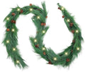 Jutom 13 ft Christmas Deluxe Norfolk Pine Garlands Artificial Long Decor by Jutom