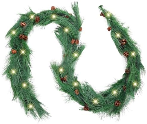 Jutom 13 ft Christmas Deluxe Norfolk Pine Garlands Artificial Long Decor by Jutom