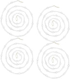 Boao Christmas Wooden Beads Garland, Christmas Tree Decor (White) by Boao