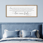 SRSZHIYUE Bible Verse Wall Art Love is Patient Kind Sign 40"×15" Wood - Image 3