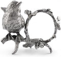 Vagabond House Pewter Song Bird Napkin Ring - Artisan Crafted Table Decor - 3" W x 3" H by VagabondHouse