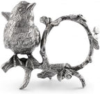 Vagabond House Pewter Song Bird Napkin Ring - Artisan Crafted Table Decor - 3" W x 3" H by VagabondHouse