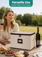 Cirhy Hard Shell Wine Glass Storage Box, China Moving Case for 24 Glasses - Image 6