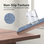 Maxpearl Faux Leather Placemats Set of 8, Easy to Clean, Blue - Image 4