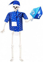 Maiteenly Hanukkah 12 ft Skeleton Costumes Accessories Giant Chanukah Hat Skeleton Clothing Inflatable Dreidel for Party Lawn by Maiteenly