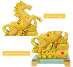 Feng Shui Chinese Zodiac Year Golden Resin Collectible Figurines Decoration for Luck & Wealth Perfect for Your Home or Office (HOS-JUC) - Image 5