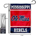 Ole Miss Garden Banner Flag with Flag Pole Stand Set - Image 6