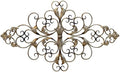 POBKING Ornate Scroll Wall Decor, Enchanting Leaves Wall Art - Metal Leaves & Flowers Over Door, Black Metal, The Door Wall Decor by Unknown