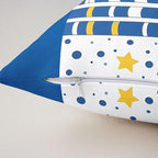 Erosebridal Hanukkah Throw Pillow Covers Christmas Menorah Stars Pillow Cases 24X24 Inch for Sofa Bed Couch,Watercolor Candle Lights Decorative Cushion Covers (Blue and White) 2Pcs - Image 4