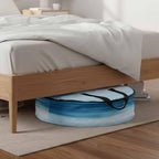 Blue Ocean Round Storage Bag 30 Inch, Ocean Water Scenery Summer Clothes Storage Container with Handles Heavy Duty Organizer for Comforter, Bedding & Holiday Wreaths - Image 6