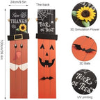 One-Piece Reversible Halloween Thanksgiving Porch Sign - Image 2