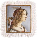 patdrea Designer French Velvet Throw Pillow Cover,22"x22"-Botticelli A by patdrea