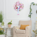 Easter Wreaths for Front Door with Lights,Easter Door Wreath,Easter Mesh Wreath,Bunny Spring Colorful Easter Decorations Holiday Ornament for Home Indoor Outdoor Supplies (Pink Long Leg) - Image 4