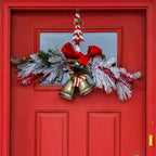 2-Pack Metal Candy Cane Christmas Wreath Hangers for Front Door - Image 3