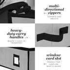 Gift Wrap Organizer, Christmas Wrapping Paper Storage Bag w/Useful Pockets for Xmas Accessories, Fits Upto 24 Rolls, Underbed Storage for Holiday Decorations, Large Capacity Storage Box - Image 3
