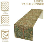 Tree of Life Table Runner, Boho Style Colorful Tree of Life Flower Bird Plant Pattern Print for Home Kitchen Table Decor Dining Coffee Room Party Decor 13x120in - Image 4
