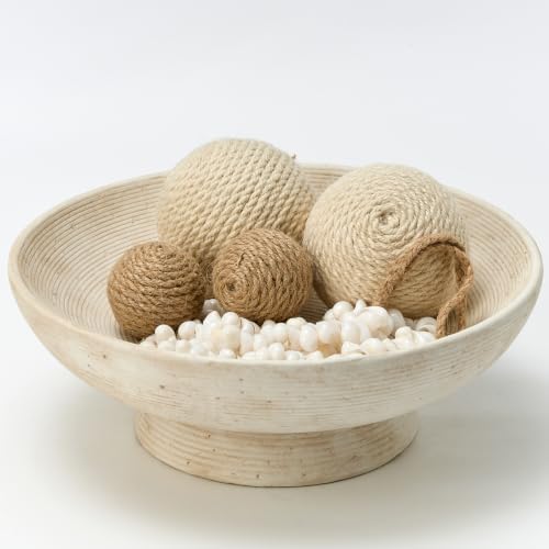 Vanselia Decorative Table Bowl Ceramic Trays Home Room Decor (11" Rustic) by VanseliaHome