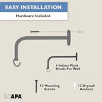 Ilyapa 4 Pack Metal Matte Black Plant Wall Hanger Hooks, 7 Inch - Image 5