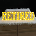 Aurelema 7 Pcs Retired LED Letter Lights Sign Decorations Battery Powered by Aurelema