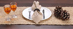 GLAMBURG Farmhouse Jute Burlap Table Runner 36 Inches Long, 13x36 Natural Jute Braided, Organic Eco-Friendly Rustic Vintage Dining (Pack of 2) - Image 3