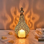 11.6inch Moroccan Lantern Lamp Decorative Candle Holders for Ramadan Decorations, Hanging, Outdoor Patio or Porch, Indoor Home Decor（White） - Image 2