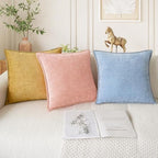 CaliTime Decorative Couch Throw Pillow Covers 26 X 26 Inches Baby Blue - Image 5