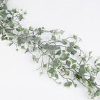 Variegated Weather‑Resistant Needlepoint Ivy Garland – 6 ft Faux Greenery - Image 3