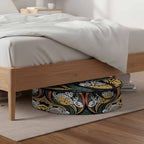 30 Inch Round Storage Bag 1 Pack,Polynesia Sea Turtle Waterproof Wreath Storage Container with Handles&Zipper Traditional Tribe Ocean Life Closet Organizer Bags Garland Box - Image 6