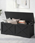 Timberer 47.2" Storage Chest, Wooden Storage Bench, Entryway Shoes Bench - Image 2