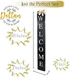 Outdoor 2in1 Welcome sign for Front Door, Vertical Welcome sign for Front Porch Standing,Welcome Home Sign,Porch Signs, Interchangeable 4ft Tall,Home Sweet Home Sign, Long, Wood,Farmhouse Porch Decor - Image 6