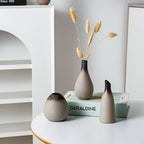 Tanvecle Small Rustic Vases, Ceramic Bud Vase Set 11, Farmhouse Home Decor - Image 6