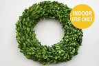 Preserved Boxwood Wreath 24 Inch Oversized – Real Greenery Spring Summer & Year-Round Indoor Décor, Farmhouse Wall Door & Mantel, Fade-Resistant - Image 3