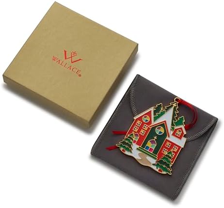 Wallace Wonders of Christmas Cardinal Ornament 2023-14th Edition Gold-Plated Enamel Holiday Collectible with Gift Box and Velvet Pouch - Image 5