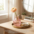 15 Pcs Pink Glass Bud Vases Bulk, Vintage Small Flower Vase Set - Image 7