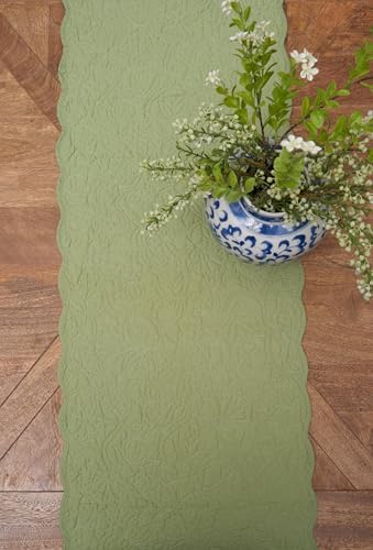 Christiana Sweet Pea Floral Quilt 100% Cotton Table Runner 14" x 51" - Image 4
