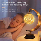 Iron Night Light, Magic Star Moon Light, LED Decorative Light for Parties, Weddings, bedrooms and Many Other Occasions, USB Port, 11 x 6 x 6 inches（Round Ball Warm） - Image 4
