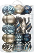 Valery Madelyn 40ct Christmas Tree Decorations Ball Ornaments Set Medium by ValeryMadelyn