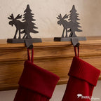 Park Designs Moose & Tree Stocking Hanger Set of 2, Black - Image 5
