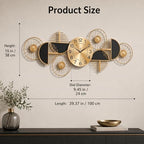 40" Modern Large Wall Clock Decorative Metal Art for Living Room - Image 4