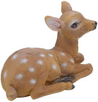 Cyrank Sika Deer Ornaments, 2pcs Sika Deer Statue Sculpture Ornaments Garden Sculpture Statue Garden Art Outdoor for Fall Winter Decor by Cyrank