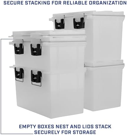 Sheffield XL Ammo Box Made in USA, Stackable Lockable Ammo Storage Box - Image 6