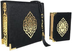 Velvet Quran Pearl Prayer Bead Set, Islamic Gifts for Eid Ramadan, Portable Box, Muslim Home Decor, Figured Gift Boxes Tasbih, Mawlid Present for Wedding, Umrah, Mosque, Praying, Special day - Image 2