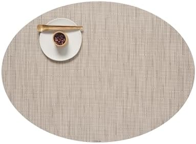 Chilewich Bamboo Placemats Set of 4, Woven Oval Placemats by Chilewich